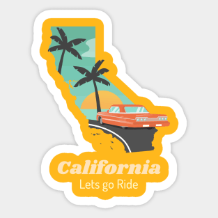 California: Lets go Ride Sticker